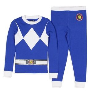 PJammy Power Ranger Blue and White Pajama Set for Kids - Size 5T NWT